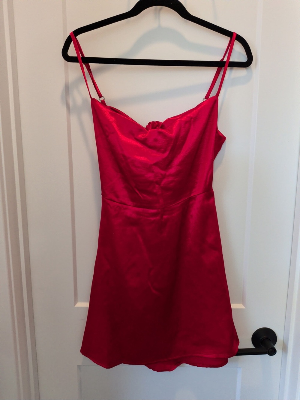 wild fable Red Satin Mini Dress